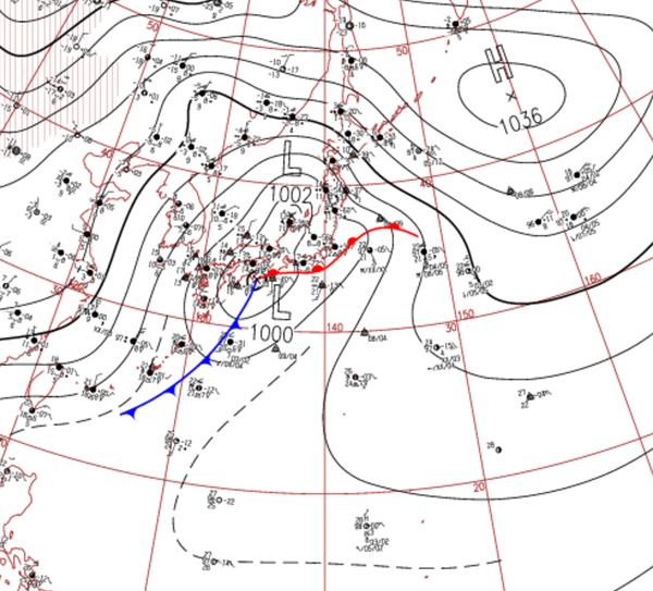 地上天気図