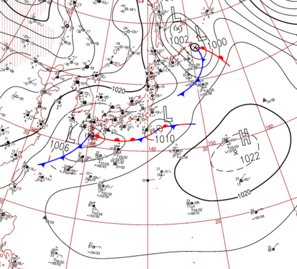 地上天気図