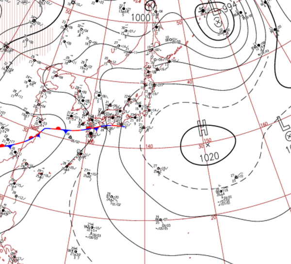 地上天気図