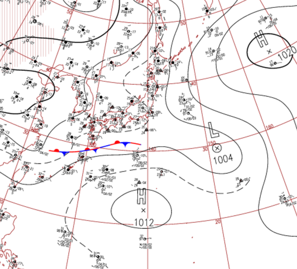 地上天気図