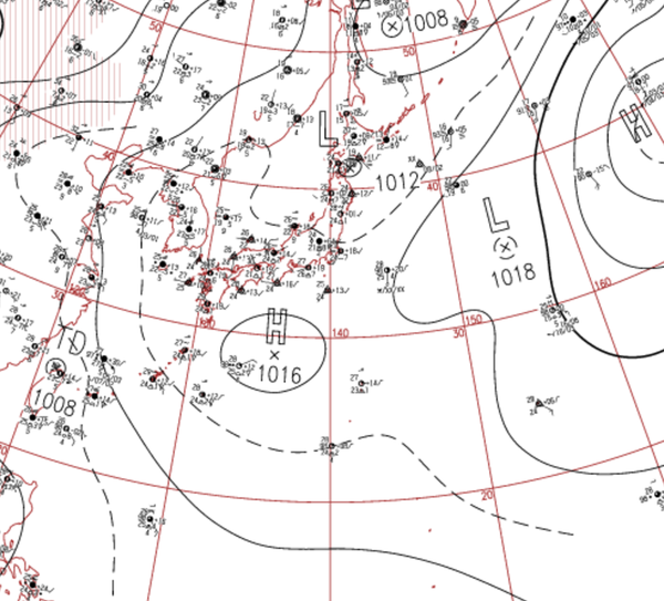 地上天気図