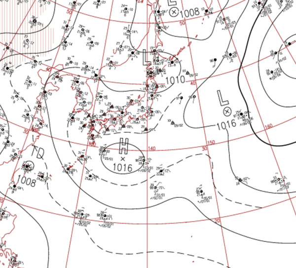 地上天気図