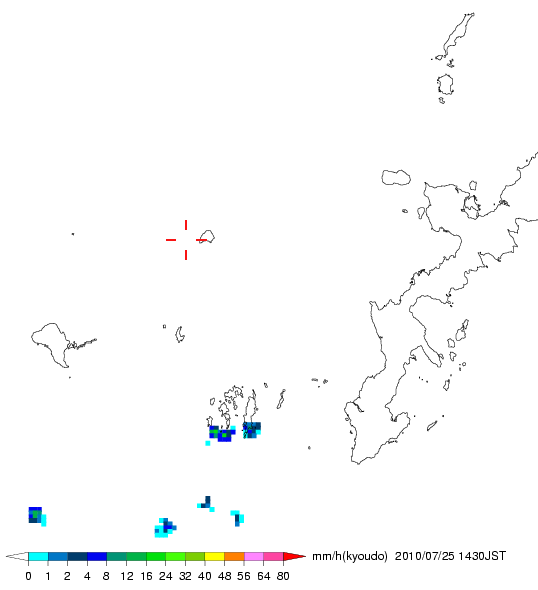 気象レーダー画像