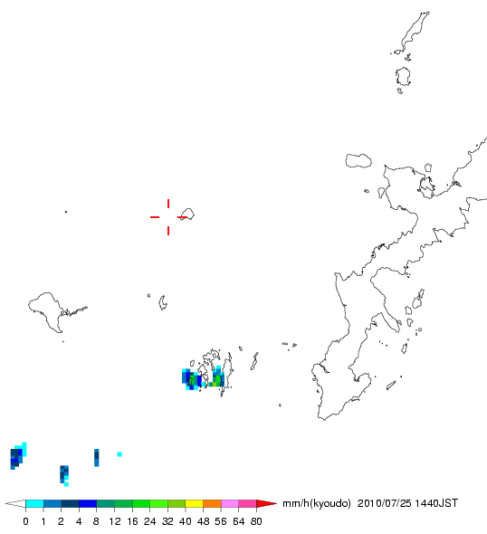 気象レーダー画像