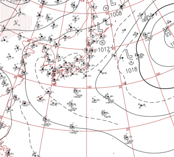 地上天気図