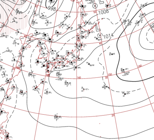 地上天気図