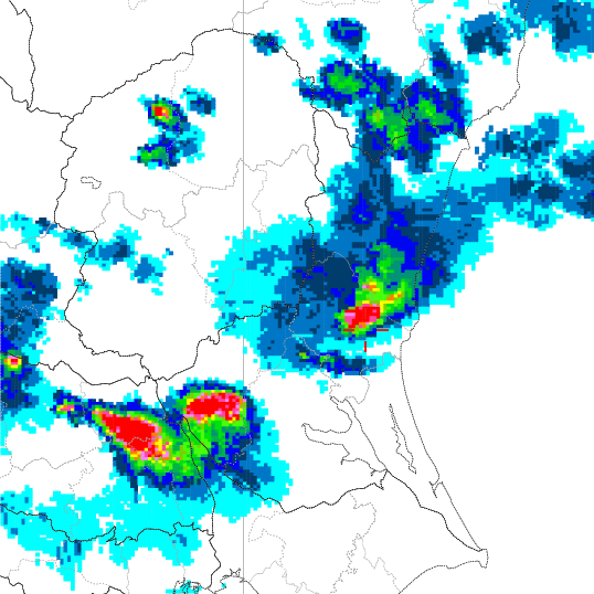 気象レーダー画像