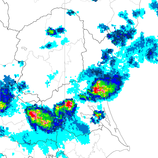 気象レーダー画像