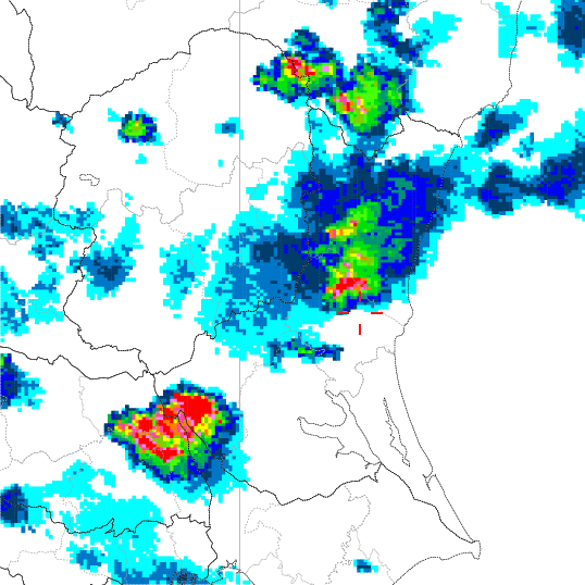 気象レーダー画像