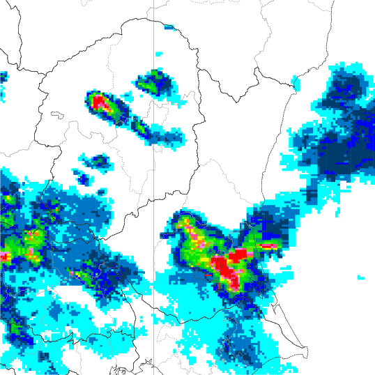 気象レーダー画像