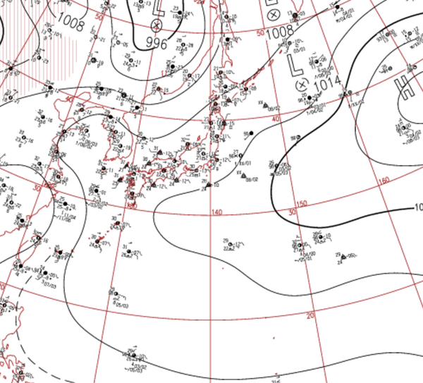 地上天気図