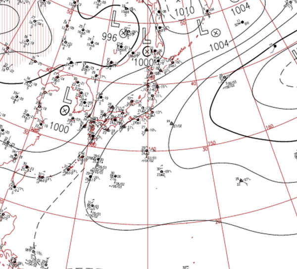 地上天気図