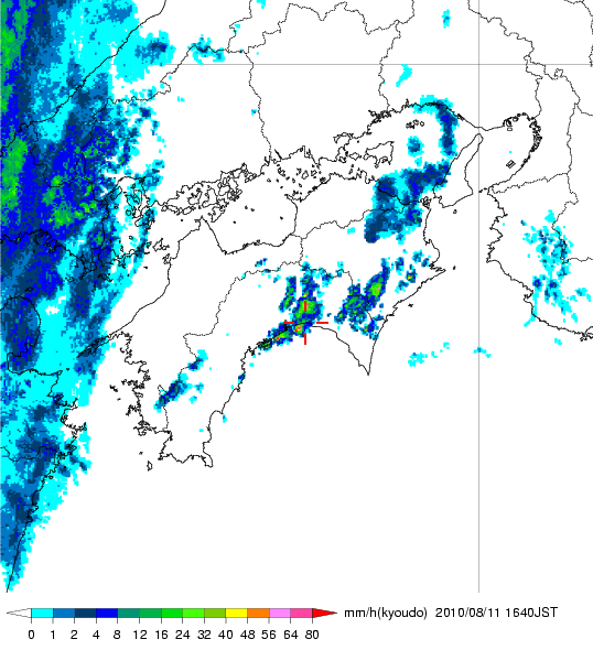 気象レーダー画像