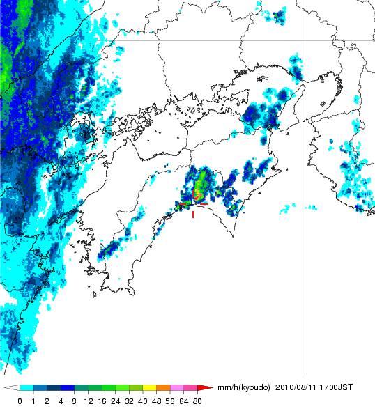 気象レーダー画像