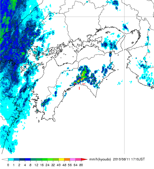 気象レーダー画像