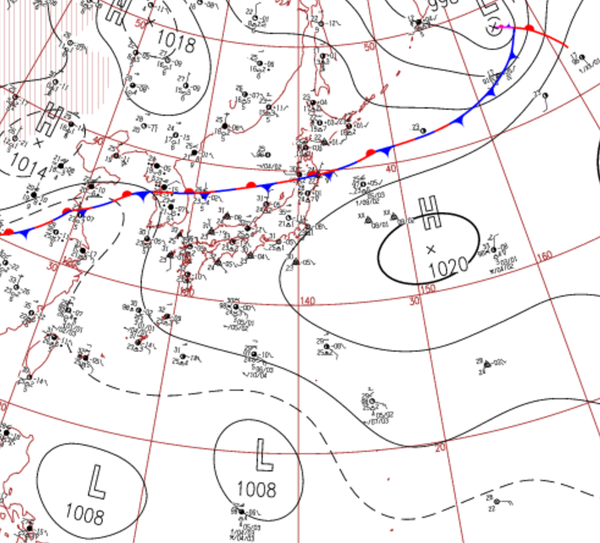 地上天気図