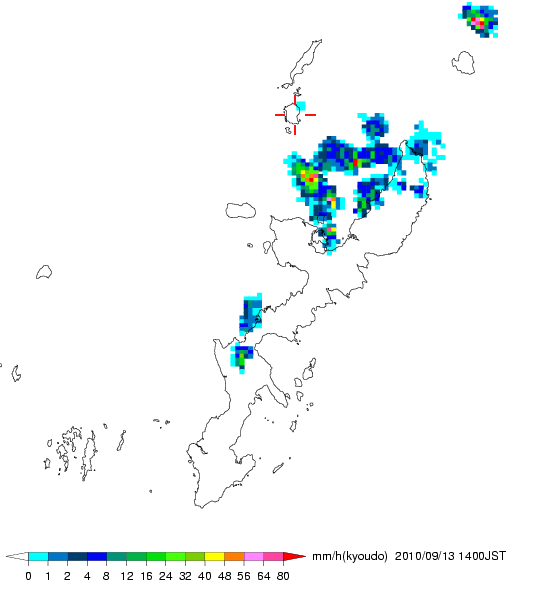 気象レーダー画像