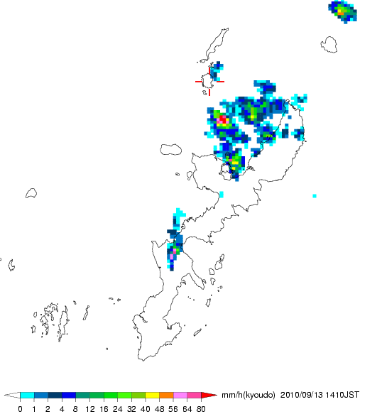 気象レーダー画像