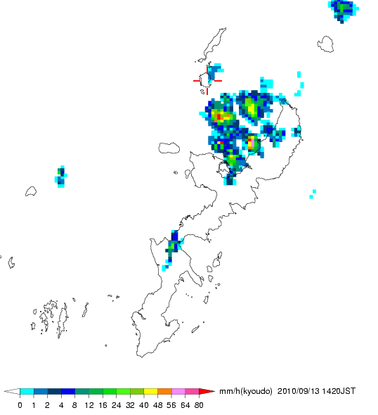 気象レーダー画像