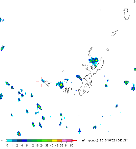 気象レーダー画像