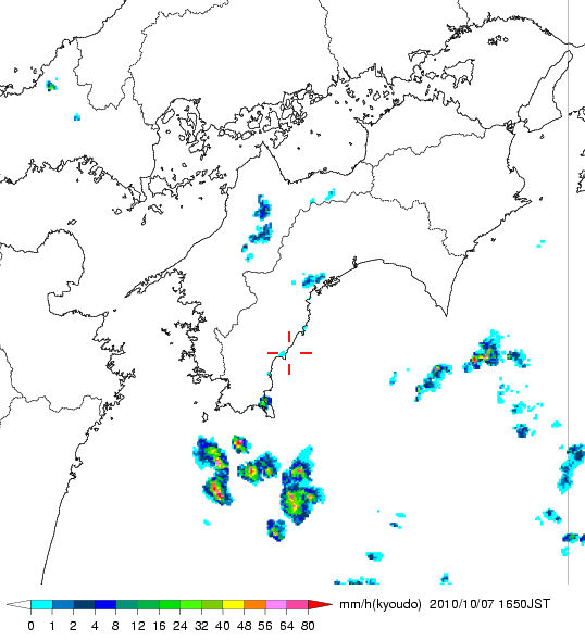 気象レーダー画像