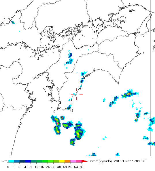 気象レーダー画像