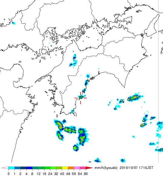 気象レーダー画像