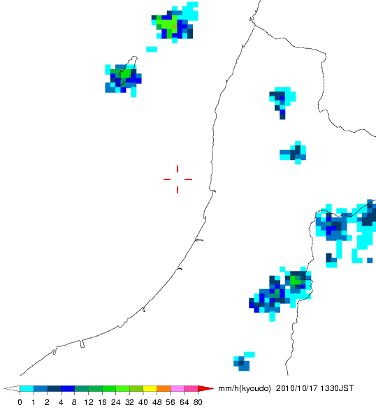 気象レーダー画像
