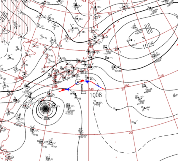 地上天気図