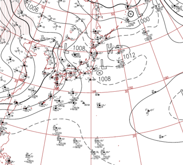 地上天気図