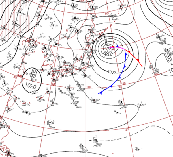 地上天気図