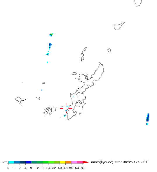 気象レーダー画像