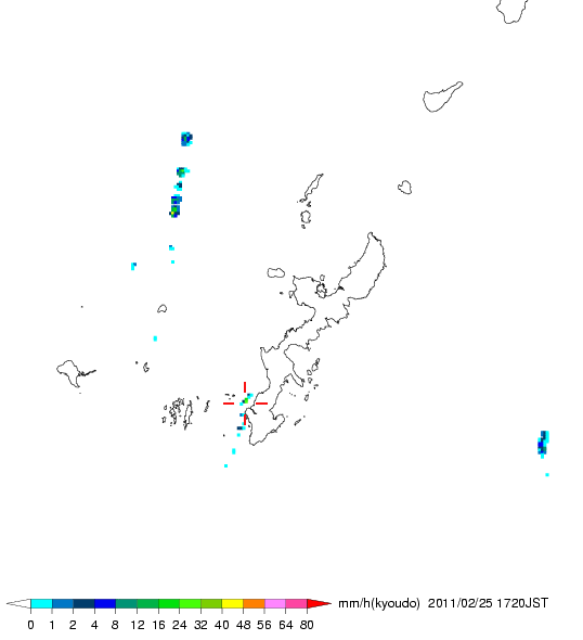 気象レーダー画像