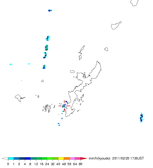 気象レーダー画像