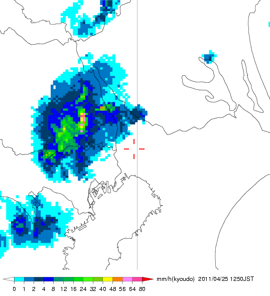 気象レーダー画像