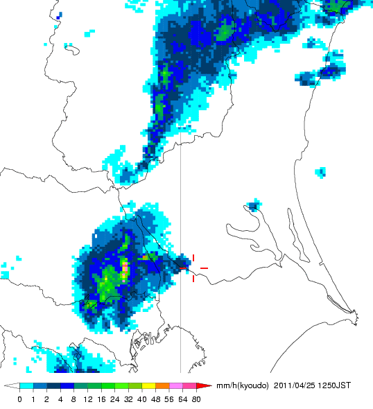 気象レーダー画像