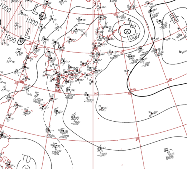 地上天気図