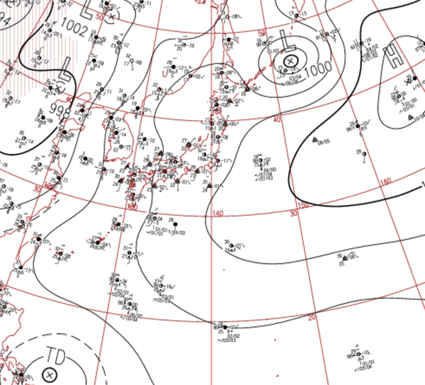 地上天気図