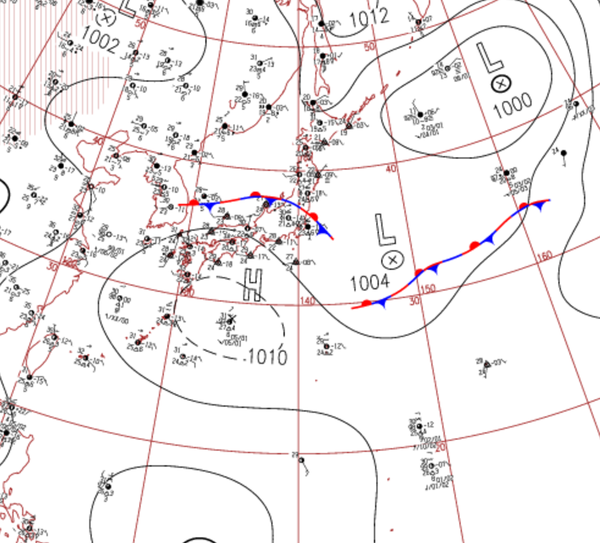 地上天気図