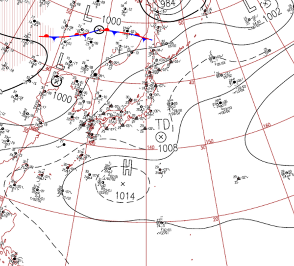 地上天気図