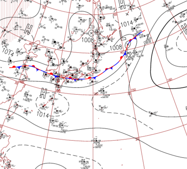 地上天気図