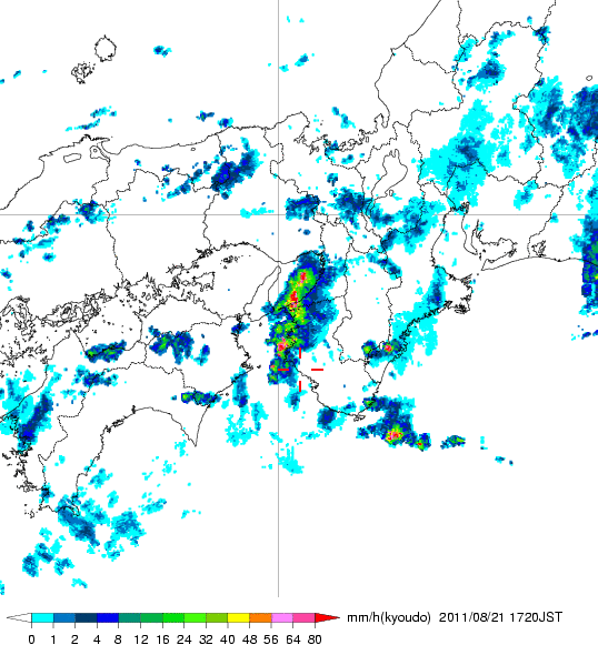 気象レーダー画像