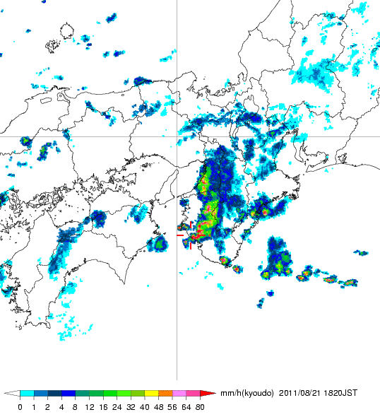 気象レーダー画像