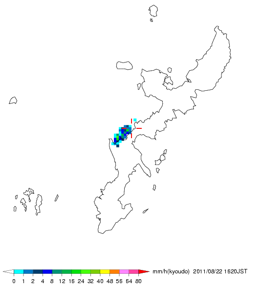 気象レーダー画像