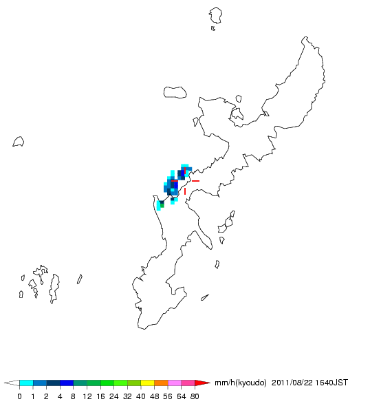 気象レーダー画像