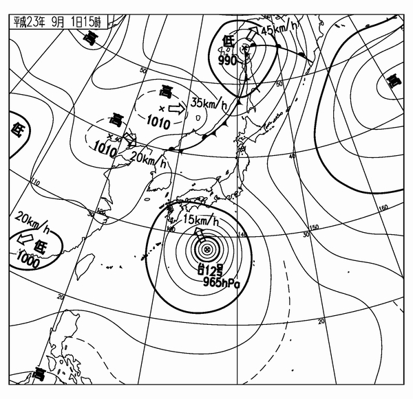 地上天気図