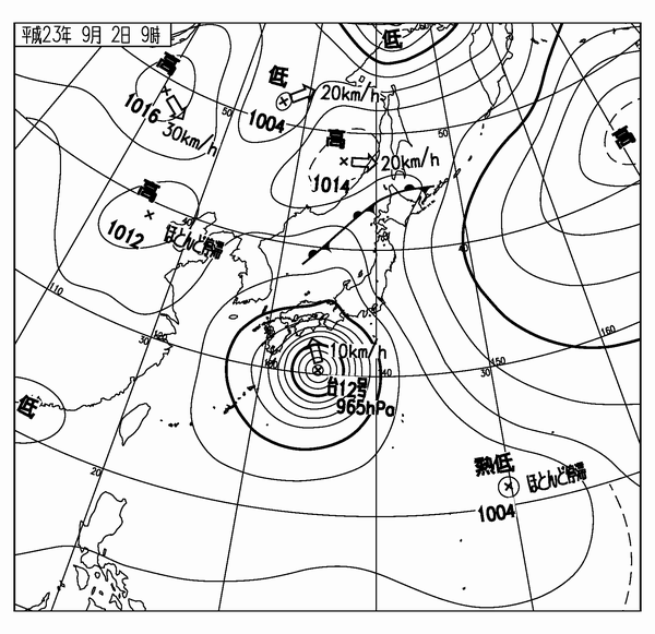 地上天気図