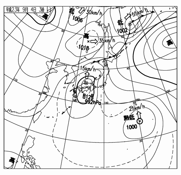 地上天気図