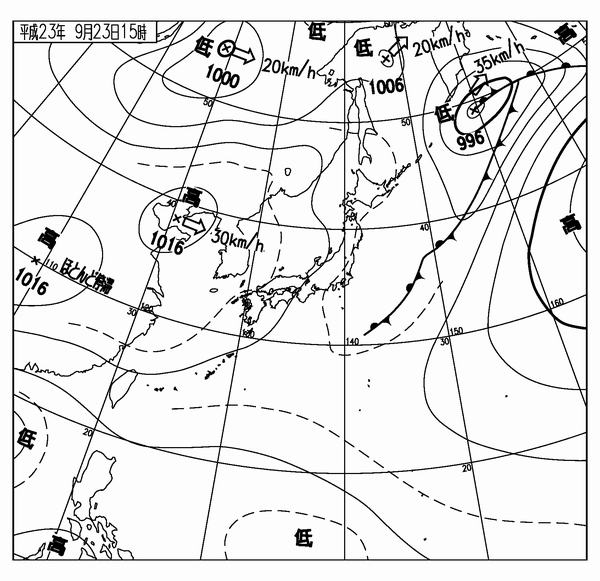 地上天気図