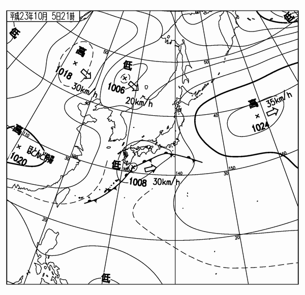 地上天気図